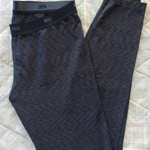 REI Base Layer Bottoms Leggings Long John's Slate Gray Medium
